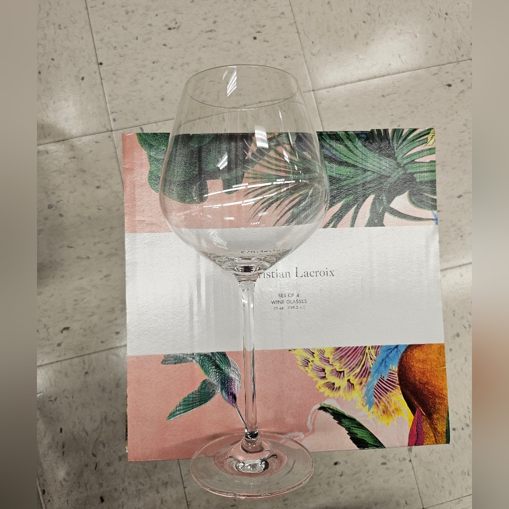 Christian Lacroix wine glasses